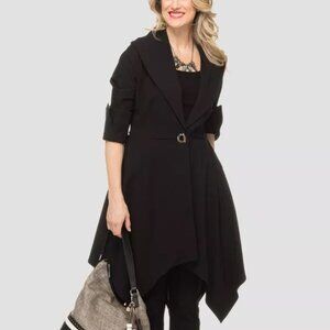 Joseph Ribkoff Black Jacket 191376 NWT Coat Size 10 Chic Sharp
